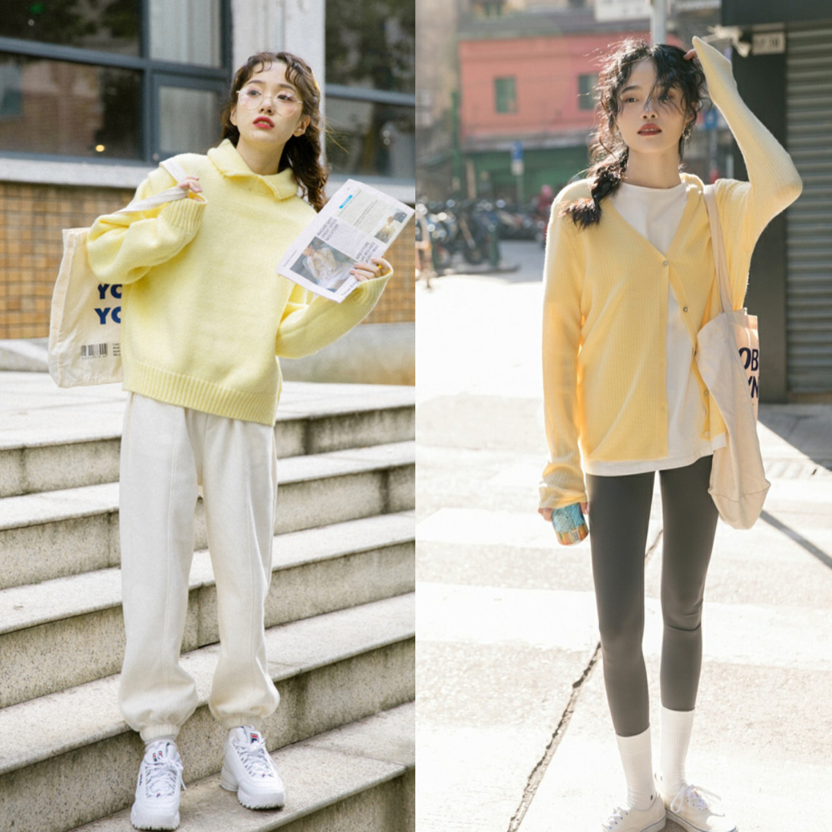 买针织衫选什么面料,焦糖色针织衫显肤色白