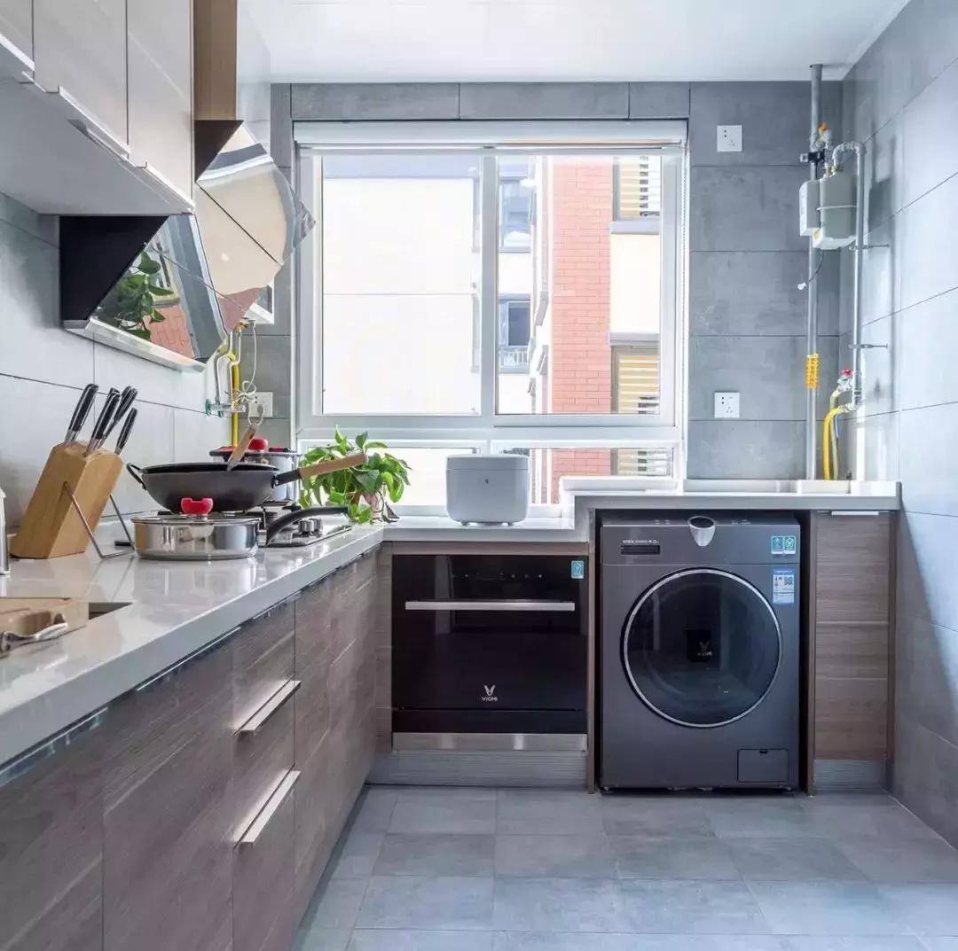 阳台放洗衣机装修效果图,装修洗衣机放阳台还是卫生间