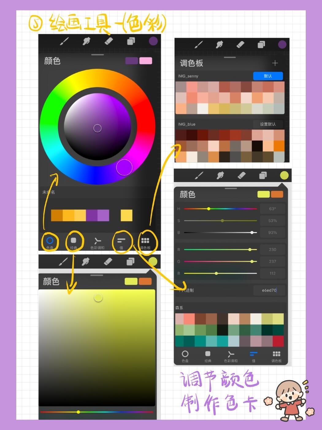 procreate绘画教程入门的小插画,procreate零基础插画临摹100稿第1稿