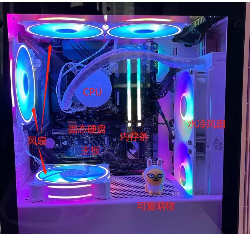 我给老婆装了台电脑,粉粉的那种