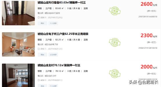 合肥房价每个区是多少,合肥出租房价格是多少钱一个月