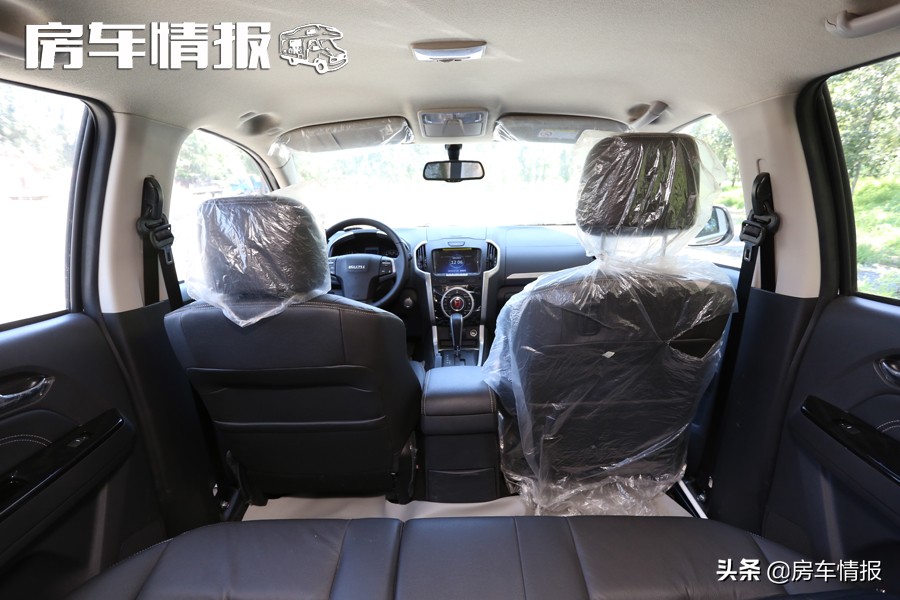 单排四驱自动挡皮卡c型房车测评,d-max单排升顶皮卡房车