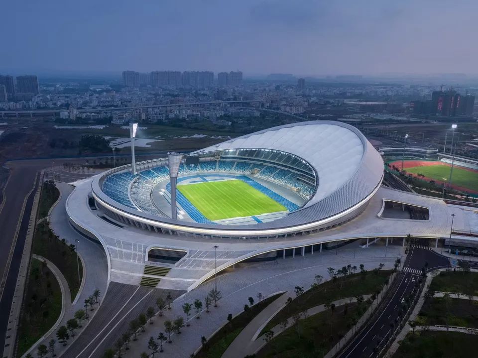 海口西海岸五源河体育场,海口五源河体育场d区效果