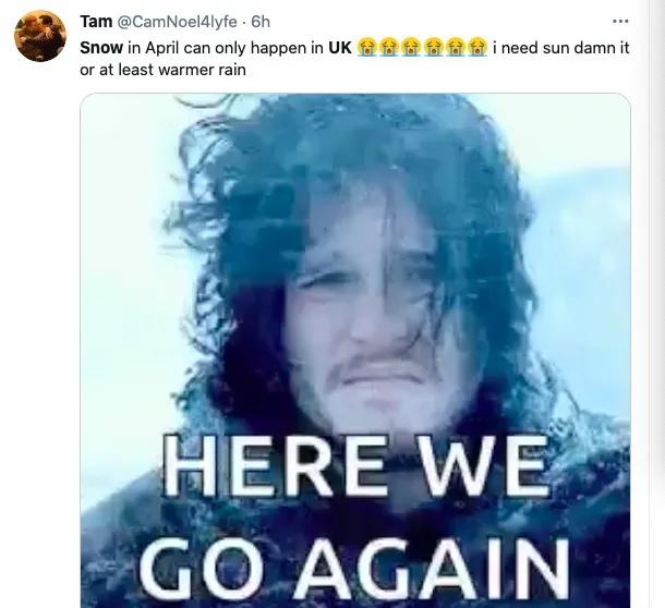 昨天比基尼!今天下雪!英国的天气能有多奇葩?