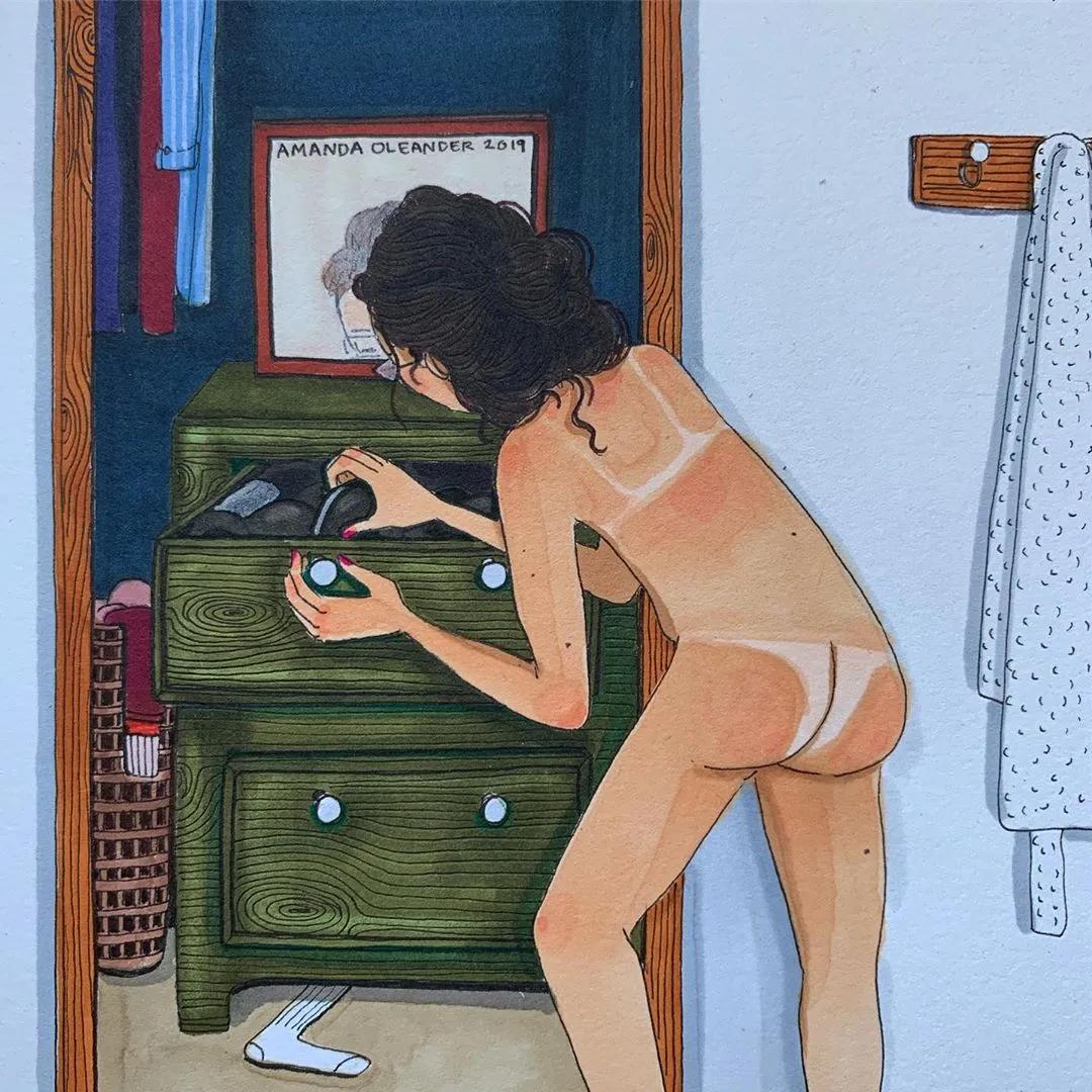 情侣两个人日常生活照片,情侣间的生活插画图片