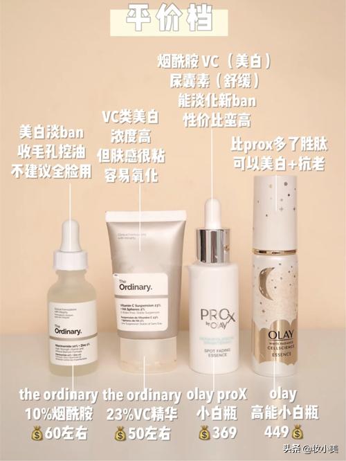 女生黑皮美白护肤品推荐,倩碧美白镭射瓶搭配什么