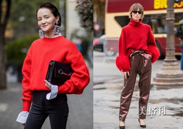 春节红毛衣,春节红毛衣搭配