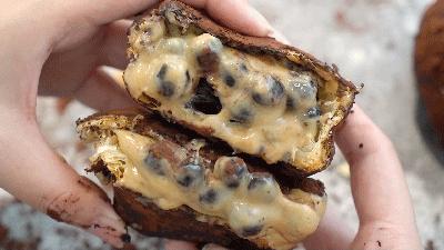 西树泡芙回归款,西树泡芙绿色奶油