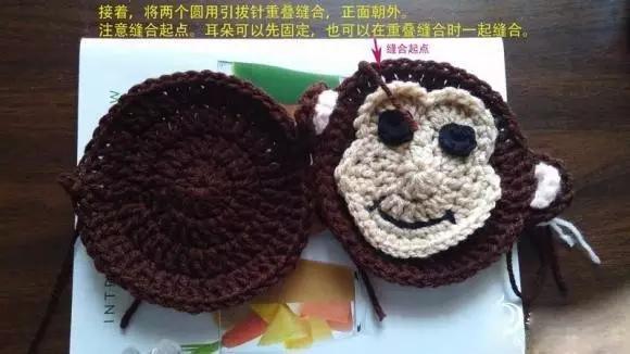 钩编精美双肩包教程图片,钩编可爱束口袋式双肩包