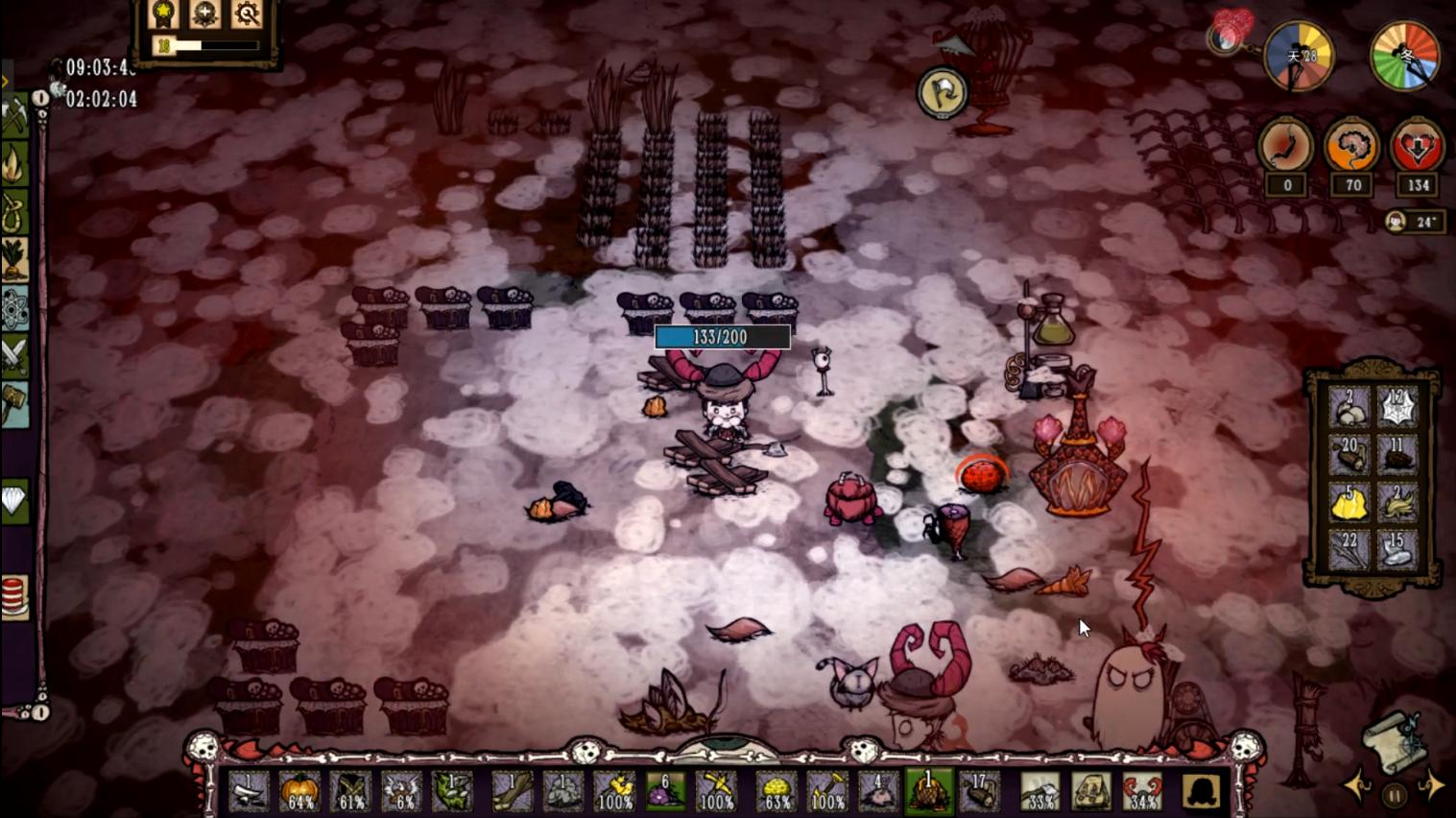 饥荒前期不愁吃喝,饥荒联机版前30天开荒思路详解