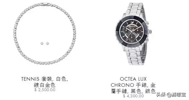 施华洛世奇黑天鹅珍珠耳环,施华洛世奇耳环项链套装