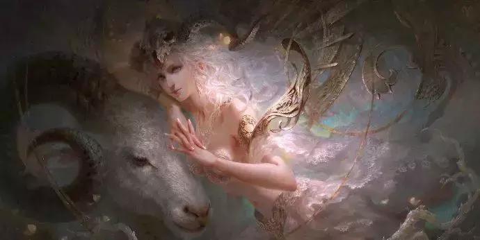 他的手绘原画太牛了，笔下美*欲人**欲飘仙，色调与笔感美煞无数网友