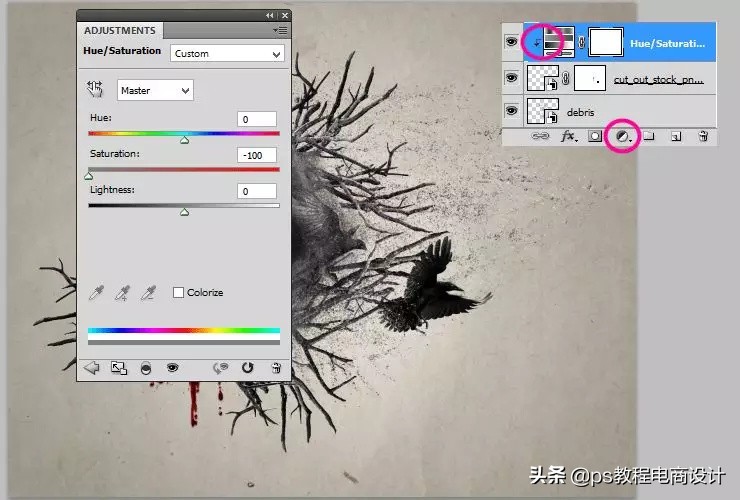 ps怎么把玫瑰变成金黄色,ps蝴蝶和鲜花合成