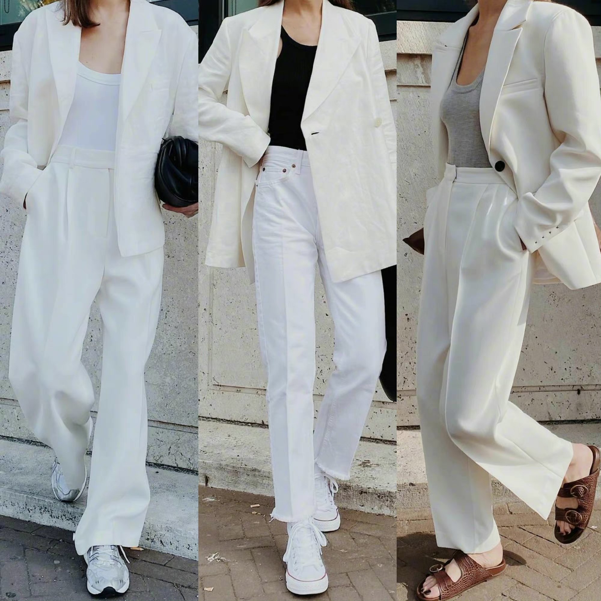 西装裤简单,简单西装裤搭什么衣服