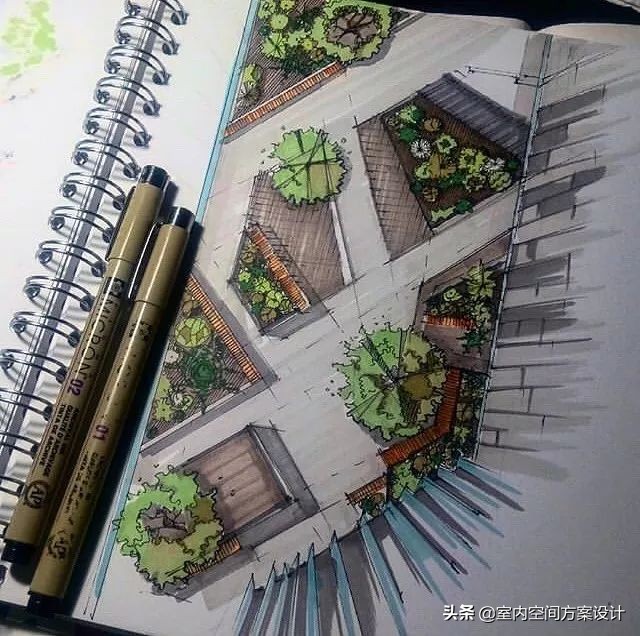 设计师如何快速手绘平面图,手绘平面设计方案手稿