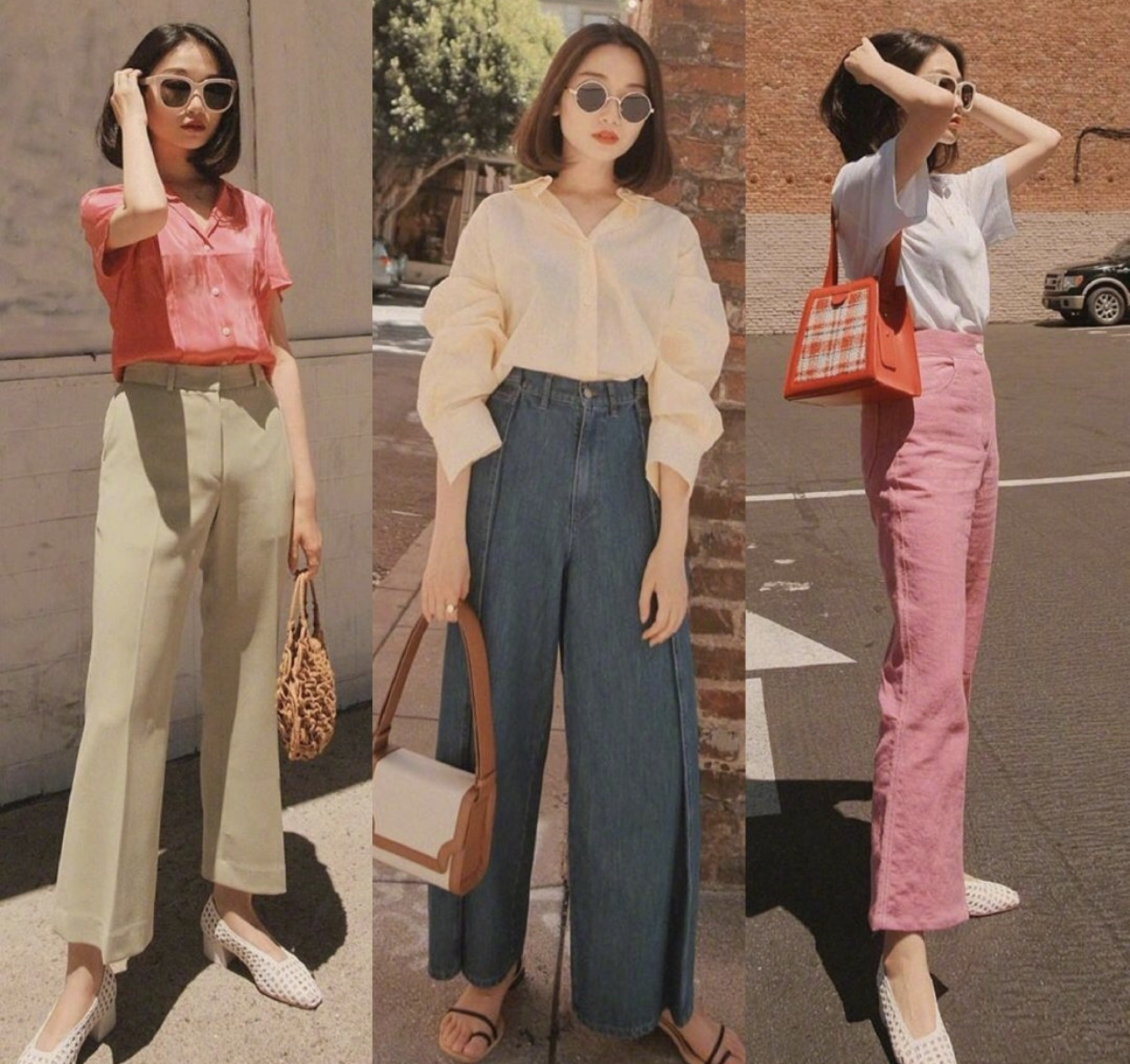 短款外套超酷搭配高腰裤,搭配高腰裤短外套