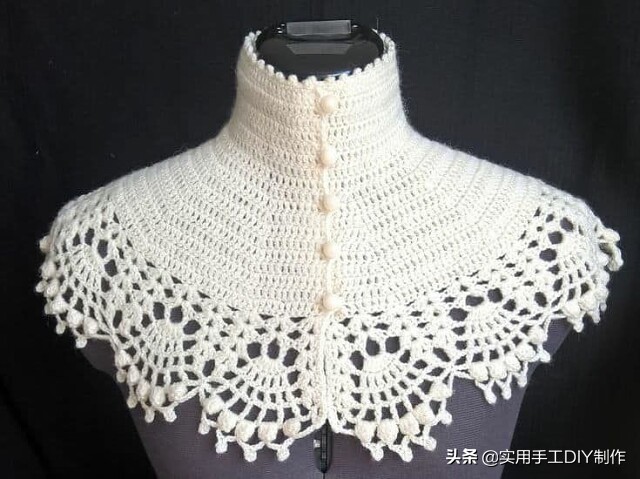 彩色蕾丝钩织披肩拼接花,晓夏手工钩编扇形花披肩