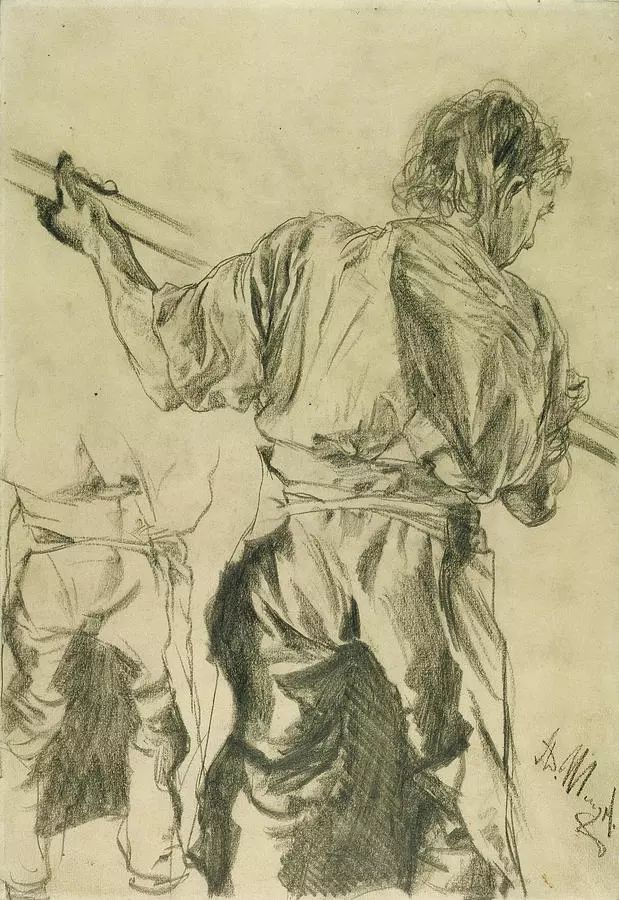 速写解析视频教程,门采尔素描速写欣赏