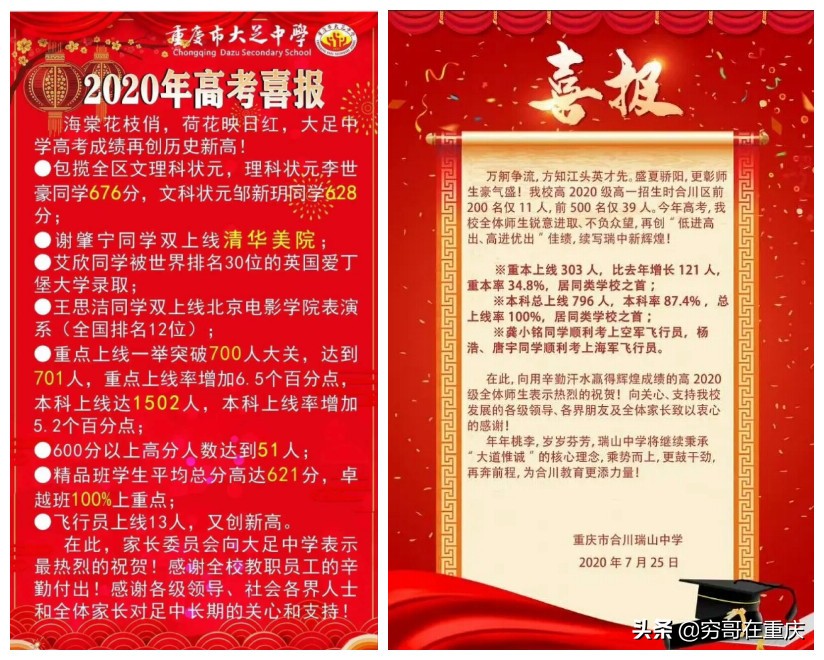 2020重庆高考江津中学,渝西中学2023高考升学率