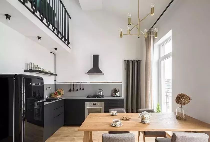 餐厅厨房一体化设计的6个方案,这才是满分的餐厨一体化设计