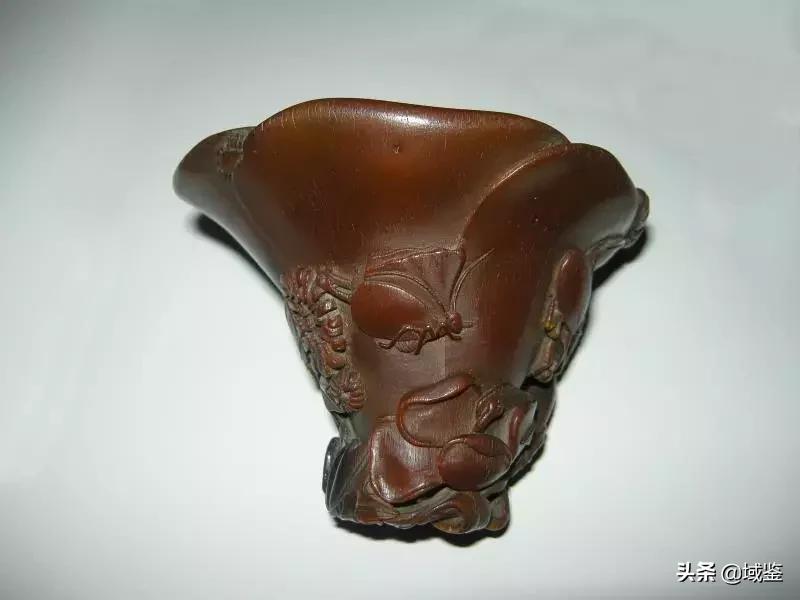 最老的犀牛角雕件,极少见红色犀牛角雕