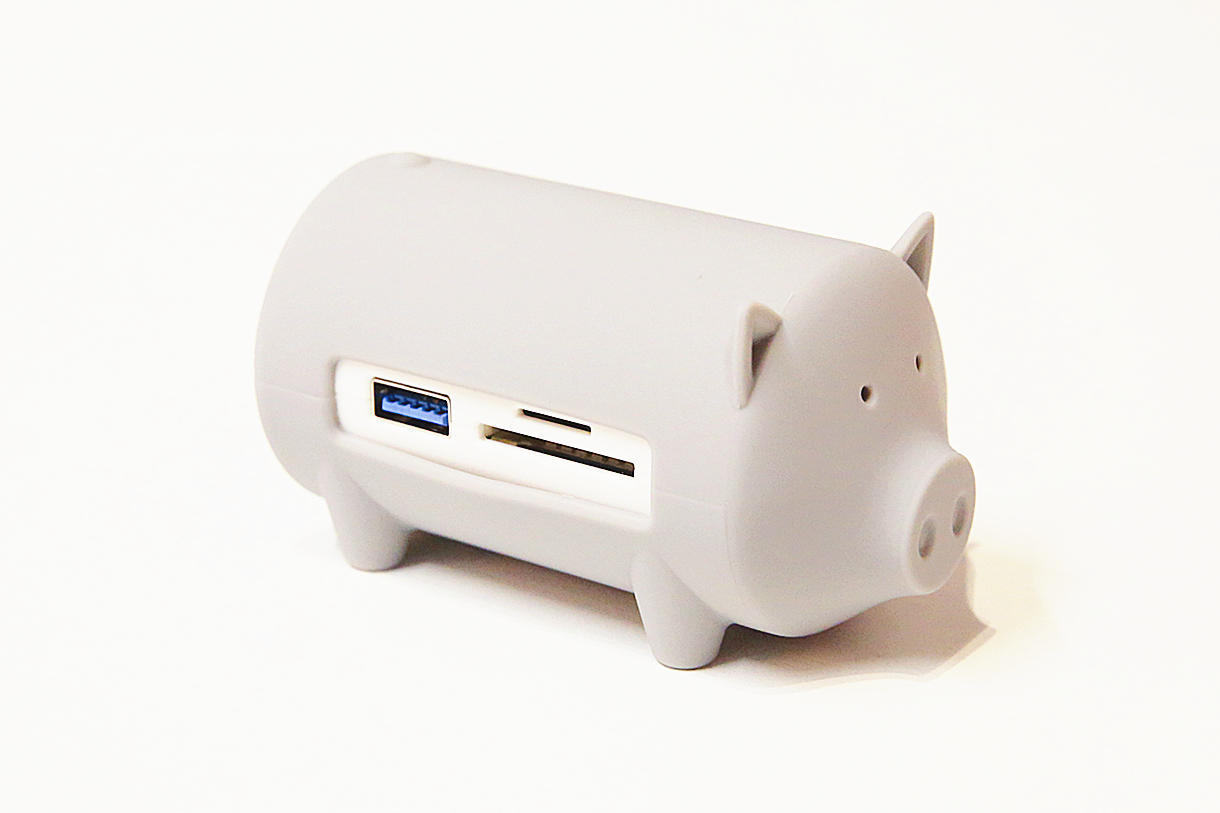 猪年最萌书桌小摆件——奥睿科小猪读卡集线器分享