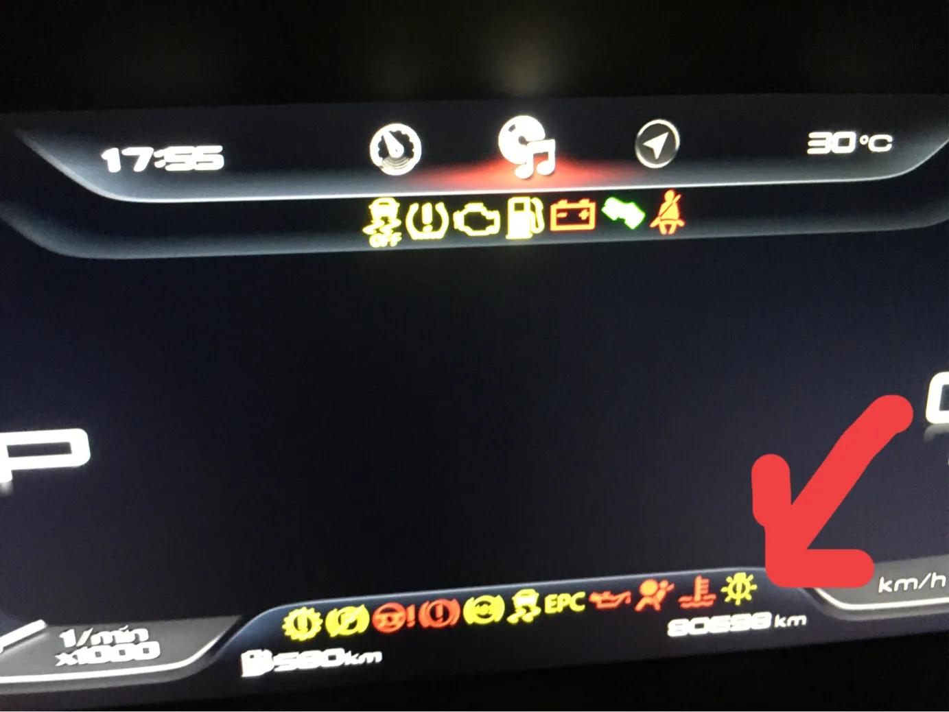 斯柯达汽车仪表各种指示灯,汽车仪表蓝色温度计指示灯是什么