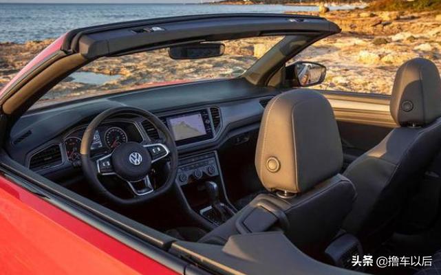 进口黑色大众探歌敞篷版,全新车型探歌