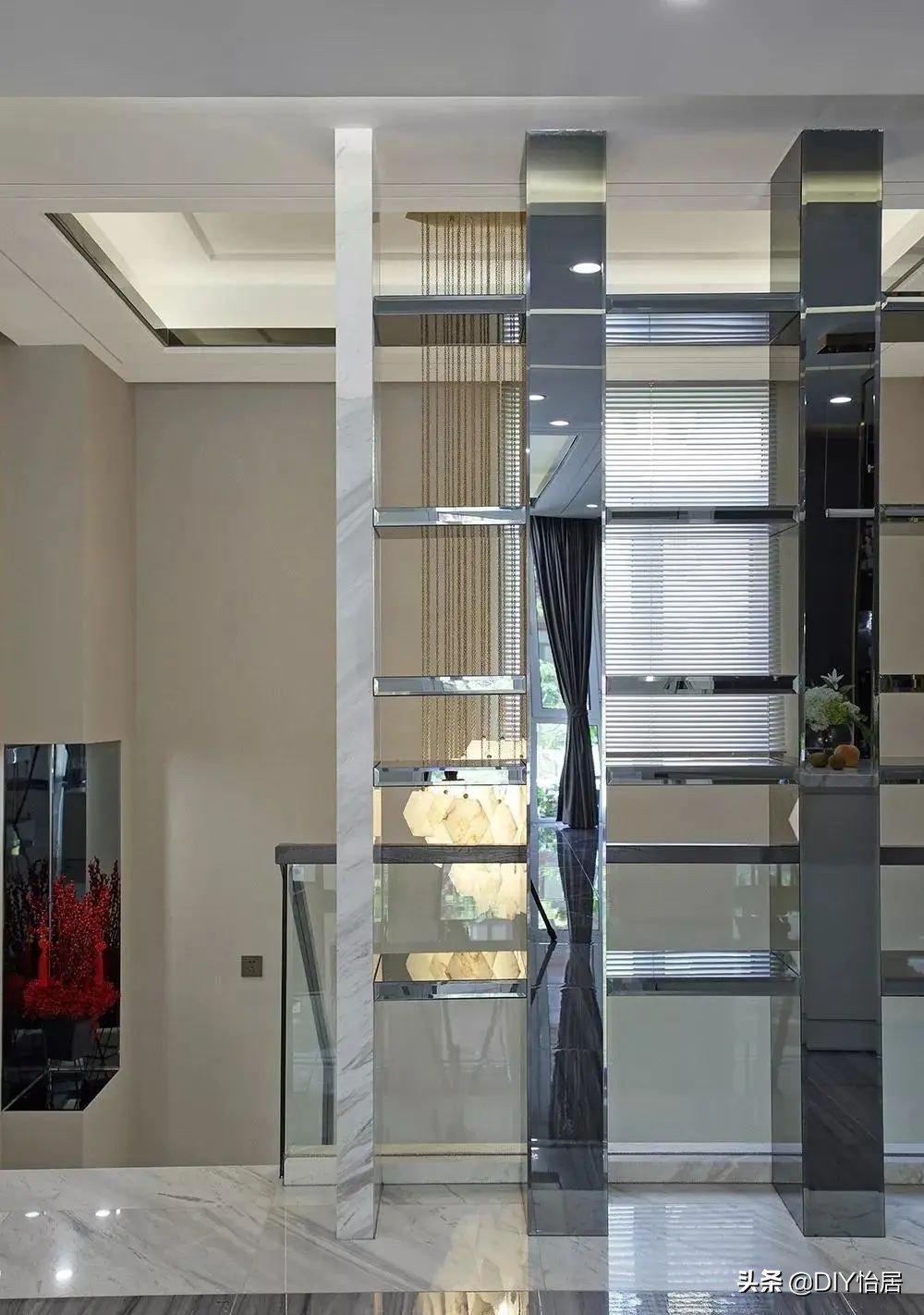 DIY怡居｜精致时尚轻奢风复式大宅，负一层的阳光房太太太美了