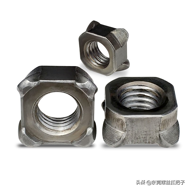 方管螺母自动碰焊视频,点焊焊螺母