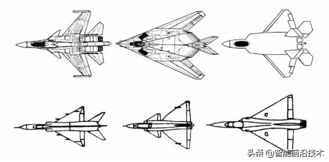 飞机形状简化图,用图形拼飞机的形状