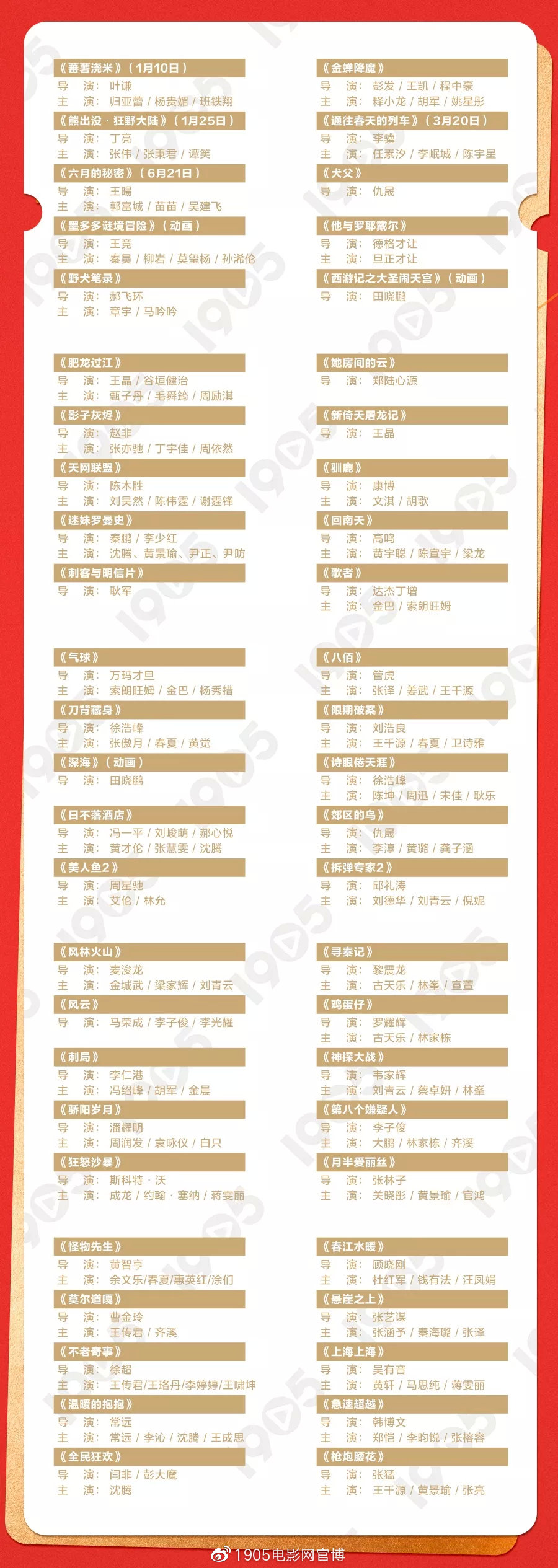 2021年最值得看的华语电影,2023年必看华语电影