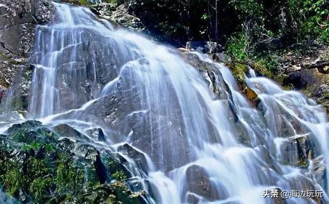 海南古银瀑布线路,海南兴隆情人瀑布