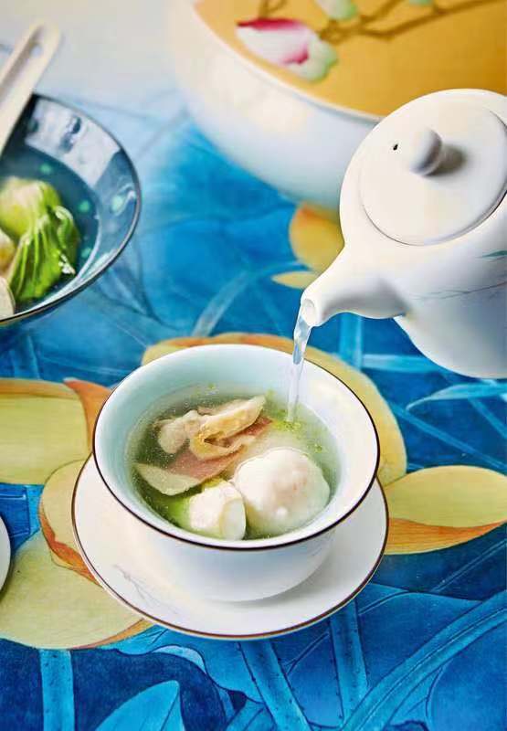 红楼梦中的鸡皮虾丸汤,红楼梦养生汤图解