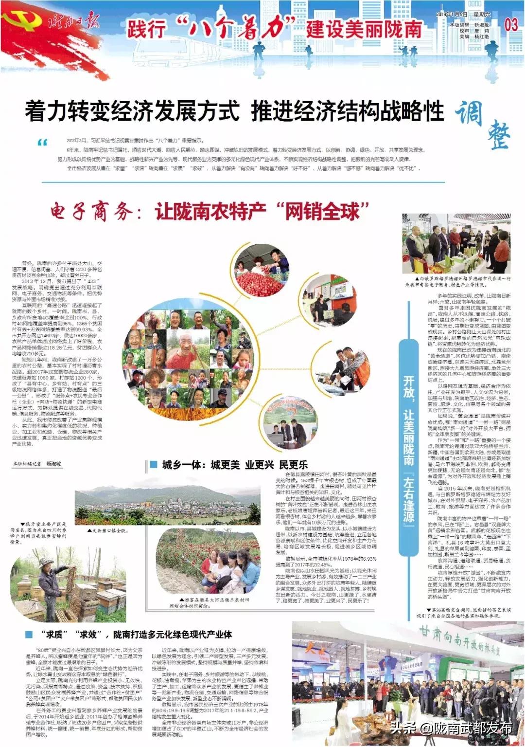 陇南市推动高质量发展的举措,陇南市发展战略