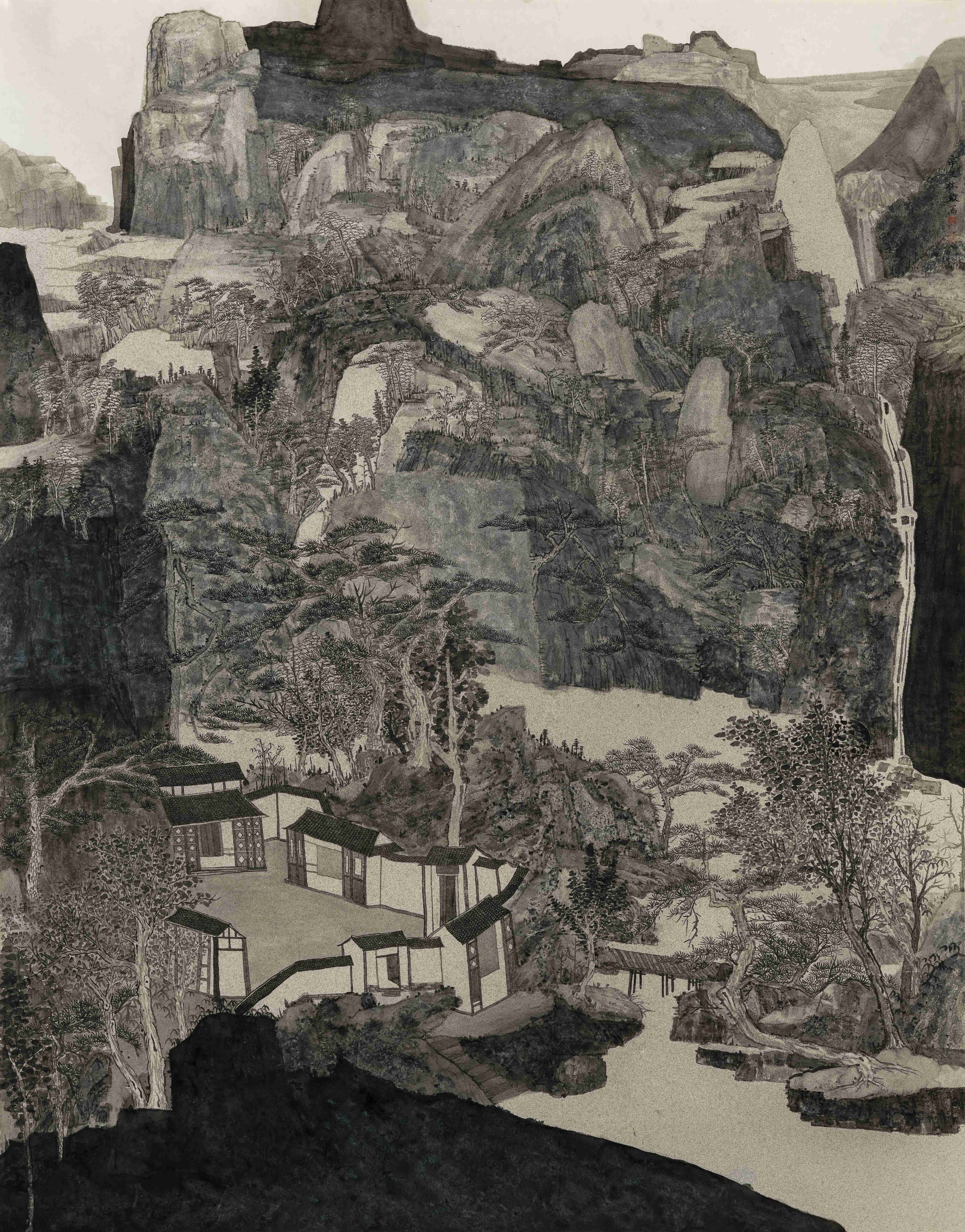 「艺术中国」——易林姣国画山水作品赏析