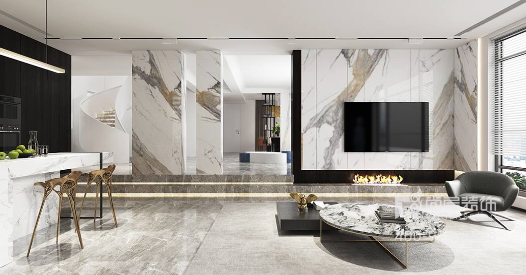 澄湖经典房子装修,澄湖壹号院下叠装修