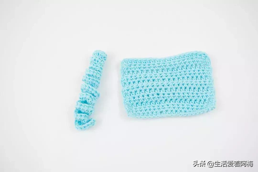 粗毛线钩织蝴蝶结小物件,大蝴蝶结和小蝴蝶结钩针编织教程