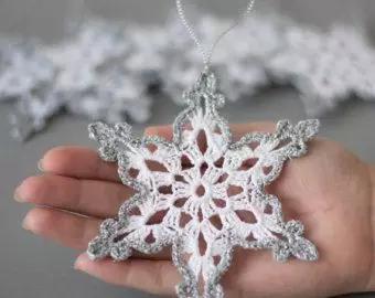 简单手工钩织雪花,钩编高清雪花图解教程
