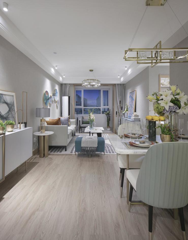 朗诗未来街区108平飞机户型装修,南京江北朗诗未来街区二手房价