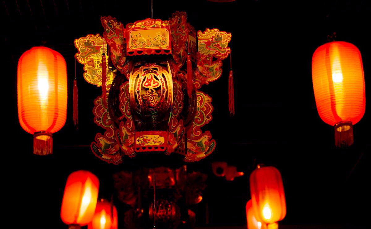 中式风格装修灯怎么选,中式自建房红灯笼