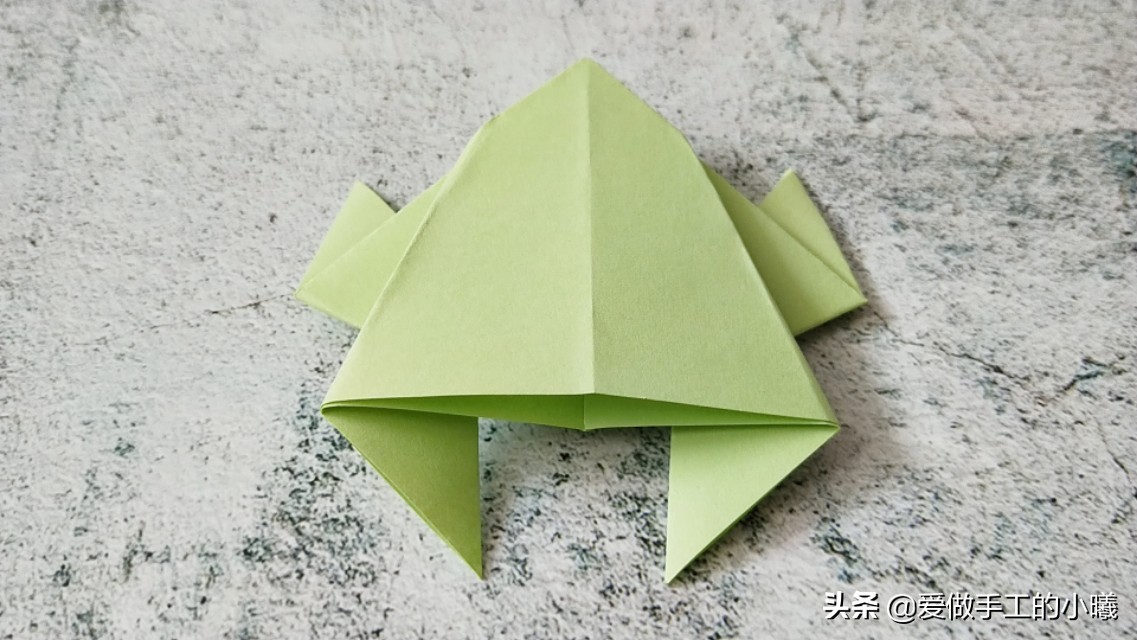 折纸青蛙步骤图解法,青蛙折纸手工制作大全图解