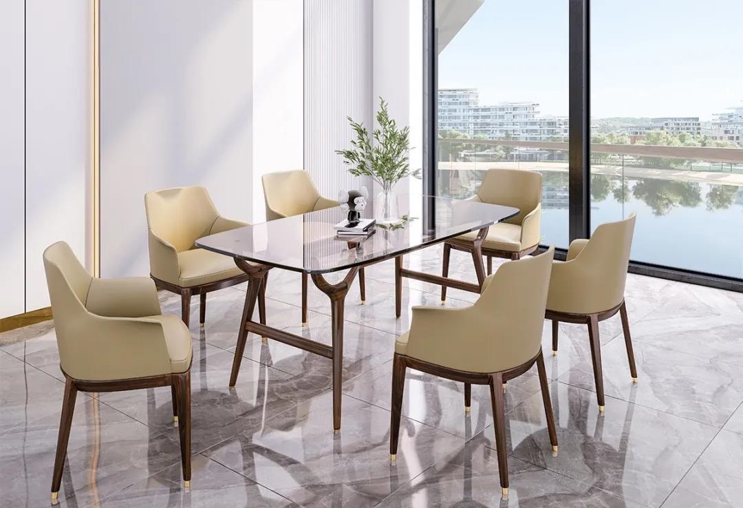 意式轻奢风的高级感餐桌椅,轻奢风格餐桌椅推荐