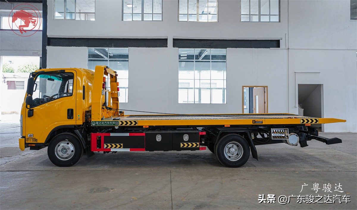 厂家直销蓝牌一拖二清障车,小型平板清障车价格