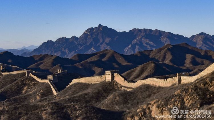 金山岭长城白雪皑皑美景如画,金山岭长城游览