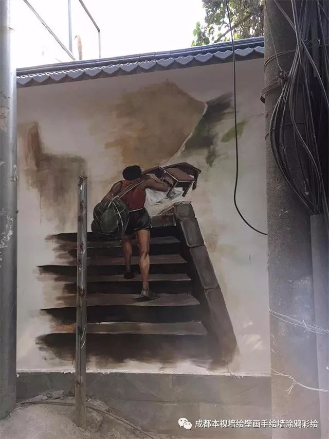 校园文化墙科技类创意墙绘,校园文化墙彩绘图片