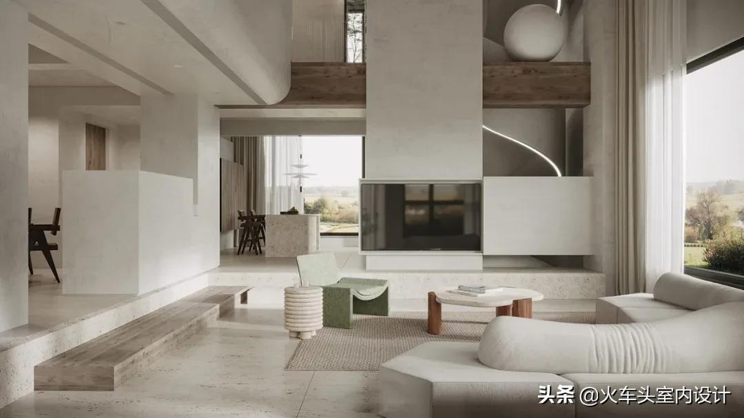 80款挑空客厅设计,大宅就该有这气势