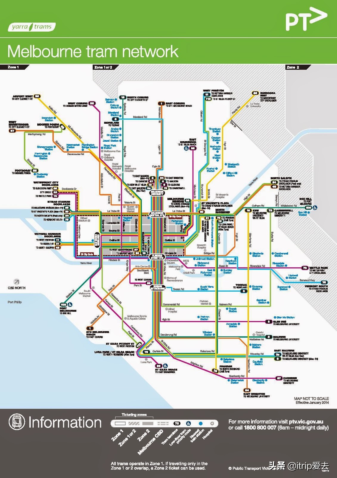墨尔本市中心免费火车,墨尔本公交车攻略
