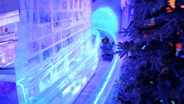 人均16元抢增城新塘万达奇幻冰雪王国冰雪过山车极速冰滑道