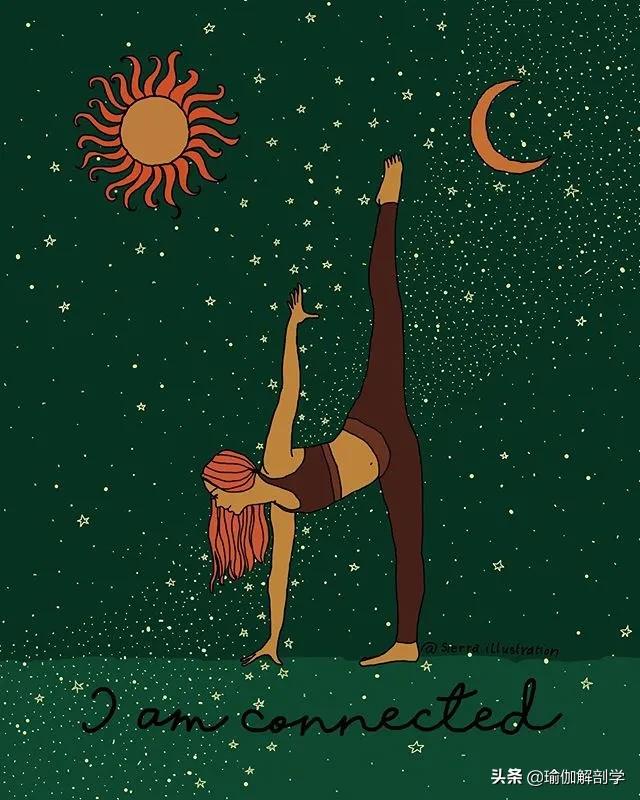 瑜伽小人唯美漫画,瑜伽倒立漫画图片